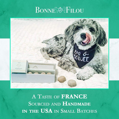 Christmas Dog Treats Mint Cupcakes, Dog Birthday Gift for Medium to Large Breed – Gourmet Macaron Cakes, Healthy & Delicious Human Grade Snacks – 6 Count