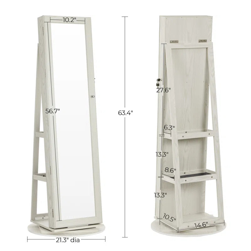 Quakertown 21.3'' Wide Freestanding Jewelry Armoire