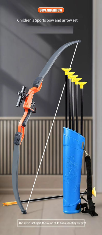 52Cm Bow and Arrow Toy Set for Children Archery Practice Recurve Outdoor Sorts Shooting Toy with Target Boys Kids Gifts