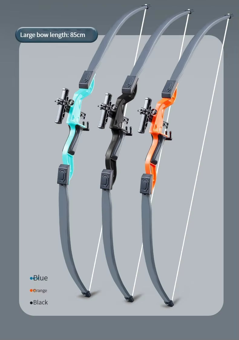 52Cm Bow and Arrow Toy Set for Children Archery Practice Recurve Outdoor Sorts Shooting Toy with Target Boys Kids Gifts