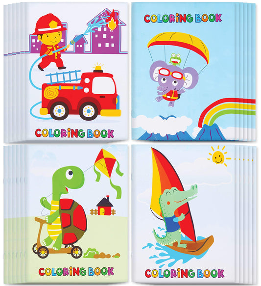 Incredible Coloring Books for Kids, Bulk Party Coloring Books for School or Parties, Set of 24