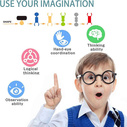 Vivostore Kids Building Stem Toys ,110 Pcs Educational Construction Engineering Building Blocks DIY Learning Set for Ages 3+ Year Old, Best Gift for Kids Creative Games & Fun Activity