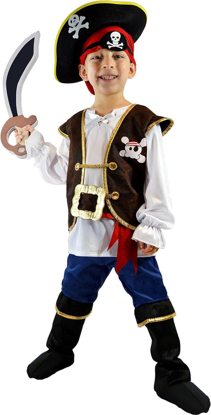 Ahoy, Matey! Kids Pirate Costume Set for Toddler Halloween Fun & Themed Parties
