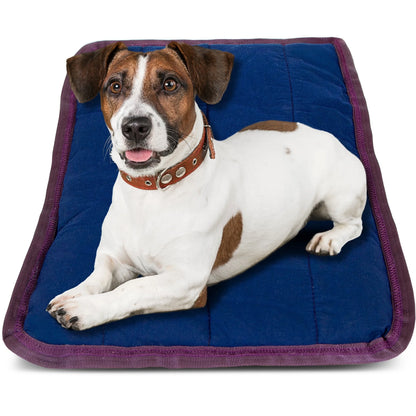 Pet Comfort Dog Pillow, Large 30" X 40", Navy Blue – Machine Washable Dog Bed for House, Sofa, Crate & Travel – Poly Cotton Shell, Winter Warmth, Soft, Comfy, Durable, Top Pet Bedding