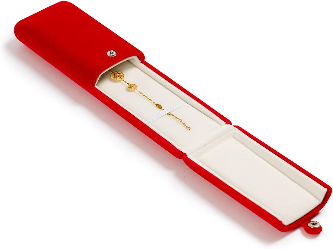 Red Jewelry Gift Box Necklace/Long Chain Storage Boxes