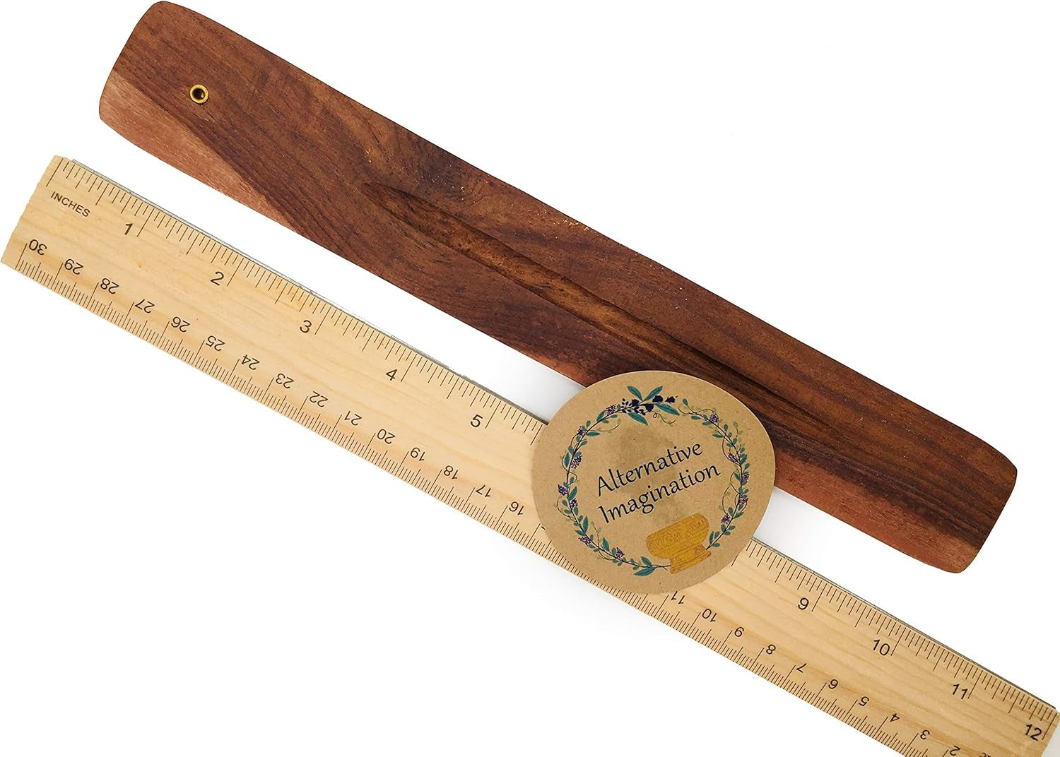 Nag Champa Incense Sticks with Incense Holder - 100 Gram Box and Wooden Tray - for Meditation, Aromatherapy, Yoga, Spiritual Home Decor, Spiritual Gifts -