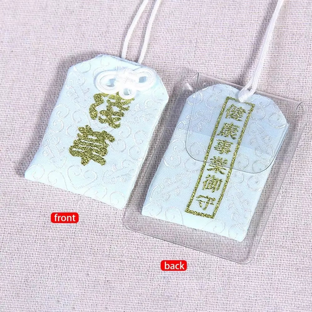 Spiritual Salt with Sachet Buddhist Spiritual Salt Pouch Necklace Blessing Lucky Bag Amulet Blessing Sachets Pendant