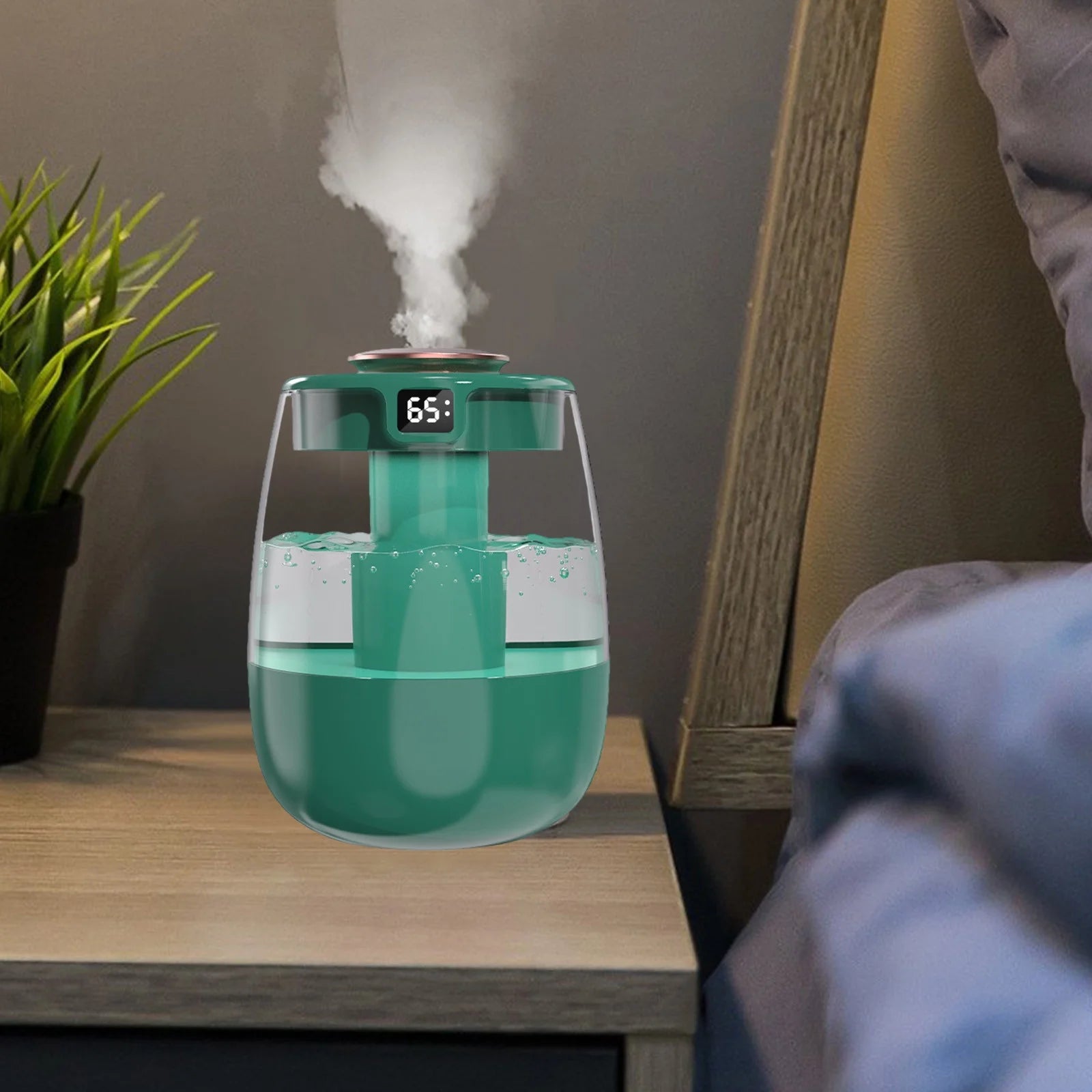 Humidifiers for Bedroom,Usb with and Humidity Display,Easy to Fill & Clean,Quiet Cool Mist Air Humidifier for Home Baby Nursery & Plants,Bpa-Free for Safety