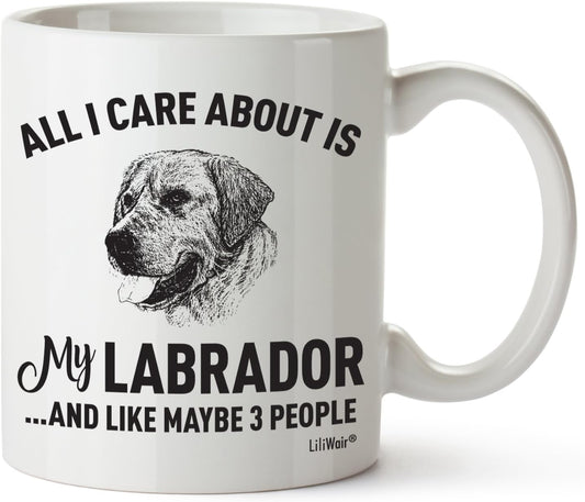 Labrador Mom Gifts Mug for Christmas Women Men Dad Decor Lover Decorations Stuff I Love Lab Coffee Accessories Talking Art Apparel Funny Birthday Gift Home Supplies Products Dog Coffee Cup Mugs