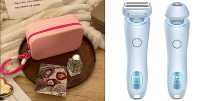 Dual Action USB Rechargeable Hair Remover & Epilator - Effortless Smoothness for Face, Body, and Bikini