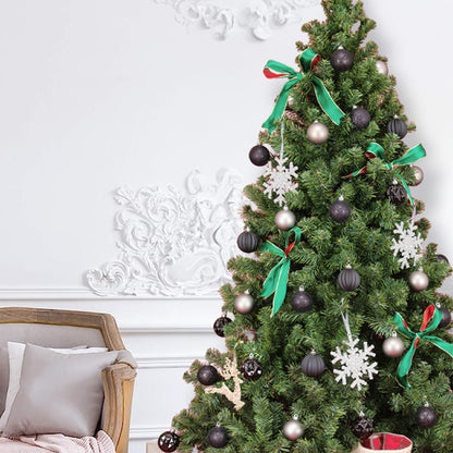 Ornaments, Shatterproof Christmas Tree Ornament Set, Christmas Balls Decoration 50 Count (2.24"/57Mm, Black Grey)