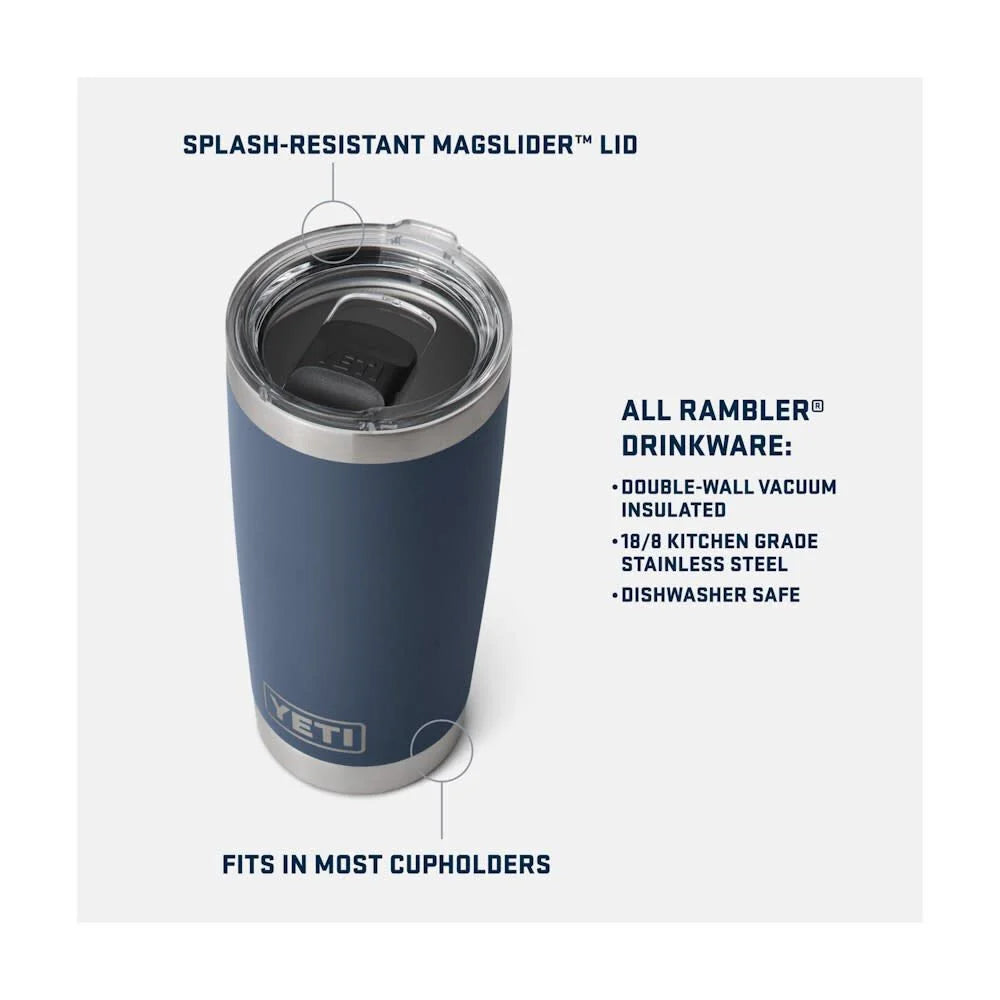 20Oz Rambler Tumbler with Magslider Lid Lowcountry Peach